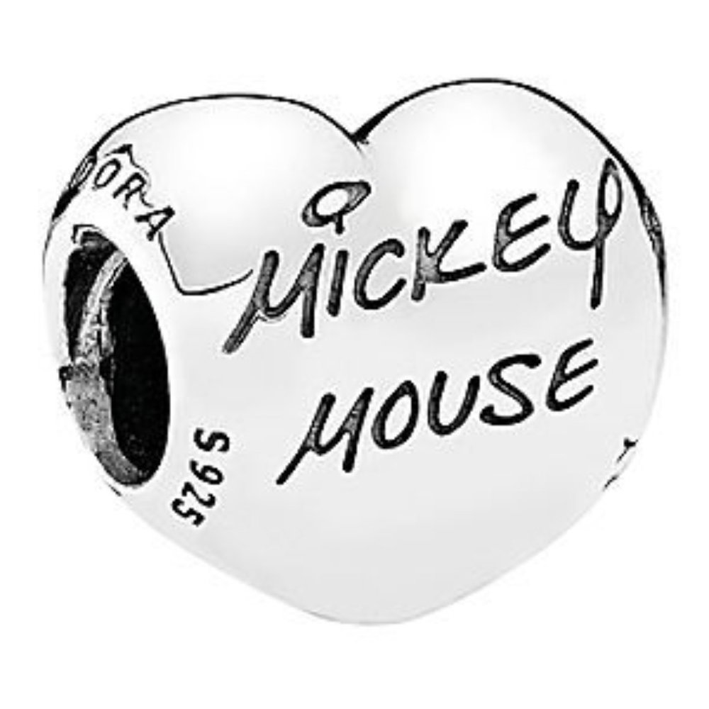 BRAND NEW Pandora Mickey Signature Heart Charm